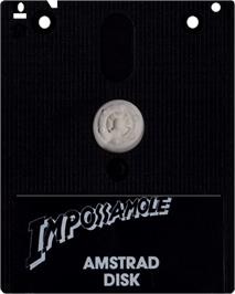 Cartridge artwork for Impossamole on the Amstrad CPC.