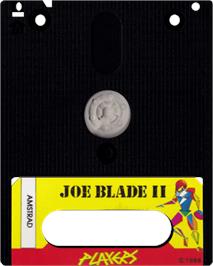 Cartridge artwork for Joe Blade 2 on the Amstrad CPC.