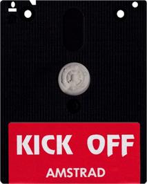 Cartridge artwork for Kick Off on the Amstrad CPC.