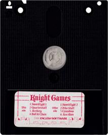 Cartridge artwork for Knight Games on the Amstrad CPC.