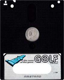 Cartridge artwork for Konami's Golf on the Amstrad CPC.