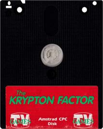 Cartridge artwork for Krypton Factor on the Amstrad CPC.