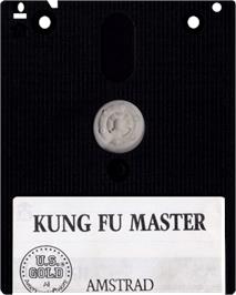Cartridge artwork for Kung-Fu Master on the Amstrad CPC.