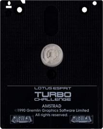 Cartridge artwork for Lotus Esprit Turbo Challenge on the Amstrad CPC.