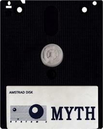 Cartridge artwork for Myth: History in the Making on the Amstrad CPC.