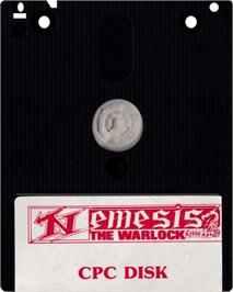 Cartridge artwork for Nemesis the Warlock on the Amstrad CPC.
