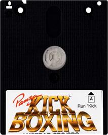 Cartridge artwork for Panza Kick Boxing on the Amstrad CPC.