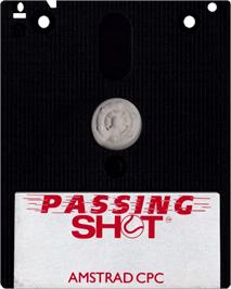Cartridge artwork for Passing Shot on the Amstrad CPC.