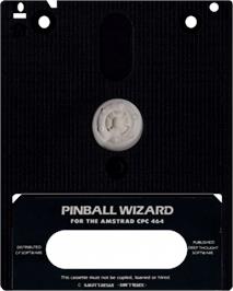 Cartridge artwork for Pinball Wizard on the Amstrad CPC.