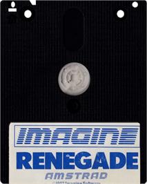 Cartridge artwork for Renegade on the Amstrad CPC.