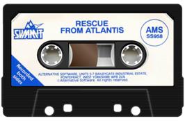 Cartridge artwork for Rescue from Atlantis on the Amstrad CPC.