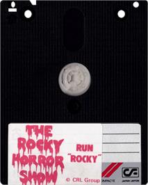 Cartridge artwork for Rocky Horror Show on the Amstrad CPC.