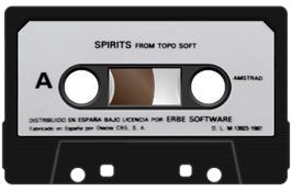 Cartridge artwork for Spirits on the Amstrad CPC.