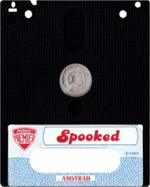 Cartridge artwork for Spooked on the Amstrad CPC.