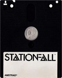 Cartridge artwork for Stationfall on the Amstrad CPC.