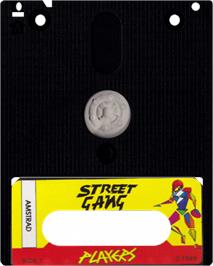 Cartridge artwork for Street Cat on the Amstrad CPC.