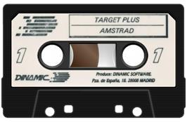 Cartridge artwork for Target Plus on the Amstrad CPC.