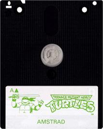 Cartridge artwork for Teenage Mutant Ninja Turtles on the Amstrad CPC.