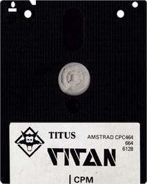 Cartridge artwork for Titan on the Amstrad CPC.