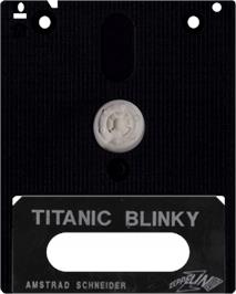 Cartridge artwork for Titanic Blinky on the Amstrad CPC.