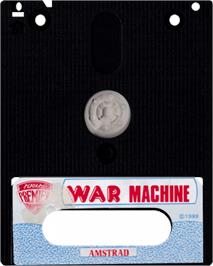Cartridge artwork for War Machine on the Amstrad CPC.