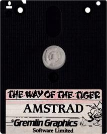 Cartridge artwork for Way of the Tiger on the Amstrad CPC.