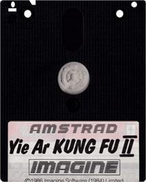 Cartridge artwork for Yie Ar Kung-Fu 2 on the Amstrad CPC.