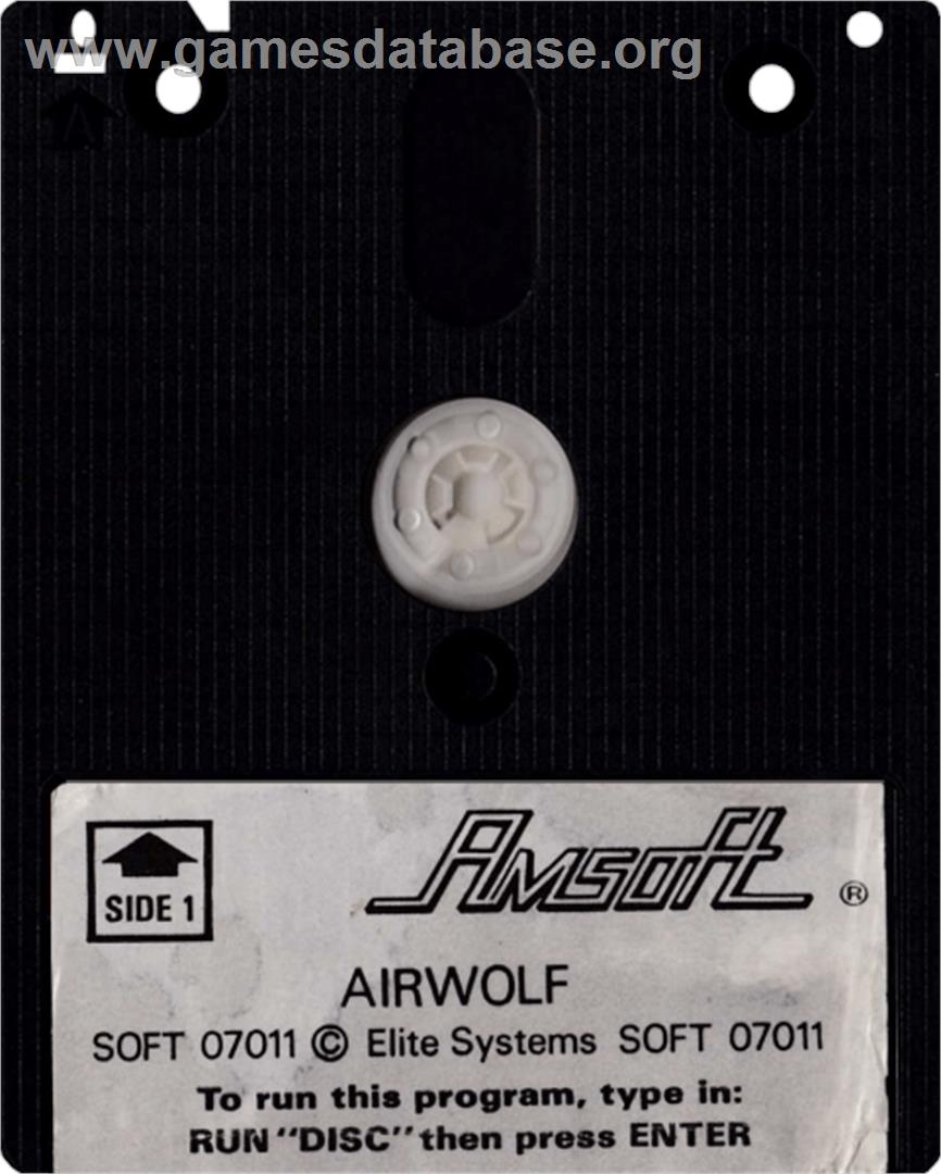 Airwolf - Amstrad CPC - Artwork - Cartridge