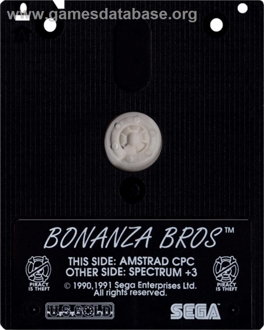 Bonanza Bros. - Amstrad CPC - Artwork - Cartridge