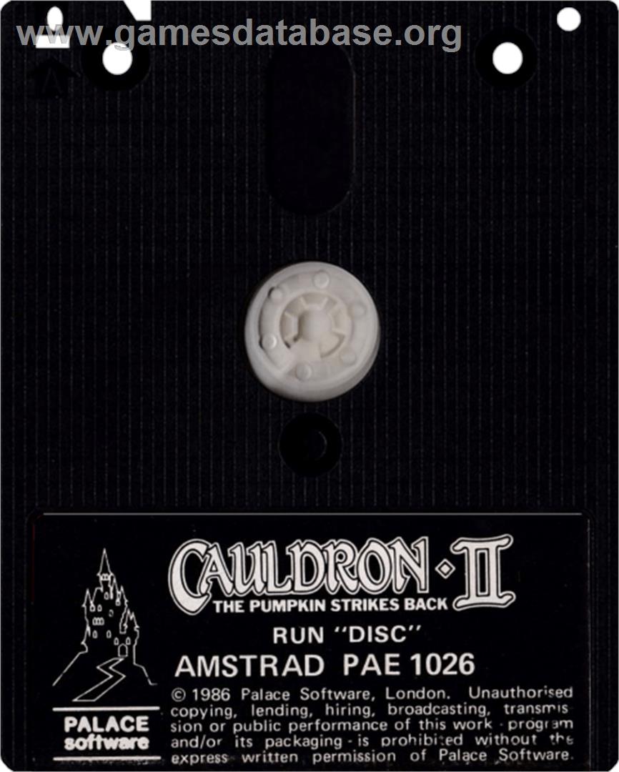 Cauldron 2: The Pumpkin Strikes Back - Amstrad CPC - Artwork - Cartridge