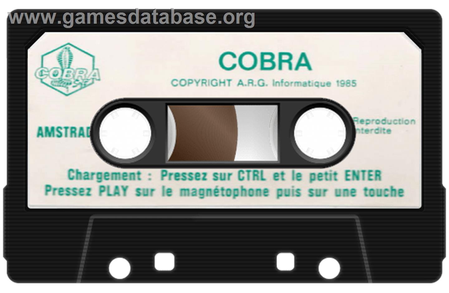 Cobra - Amstrad CPC - Artwork - Cartridge