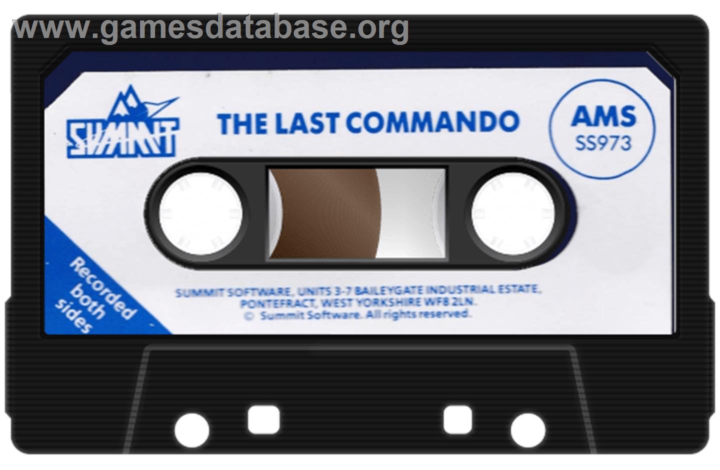 Comando Tracer - Amstrad CPC - Artwork - Cartridge