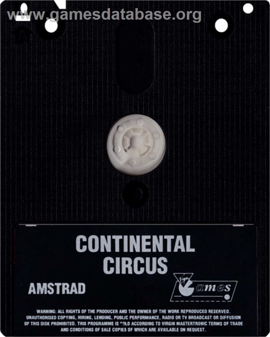 Continental Circus - Amstrad CPC - Artwork - Cartridge