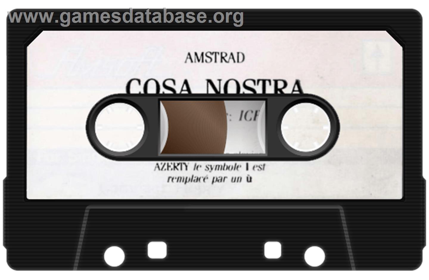 Cosa Nostra - Amstrad CPC - Artwork - Cartridge