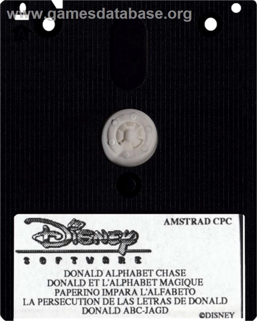 Donald's Alphabet Chase - Amstrad CPC - Artwork - Cartridge