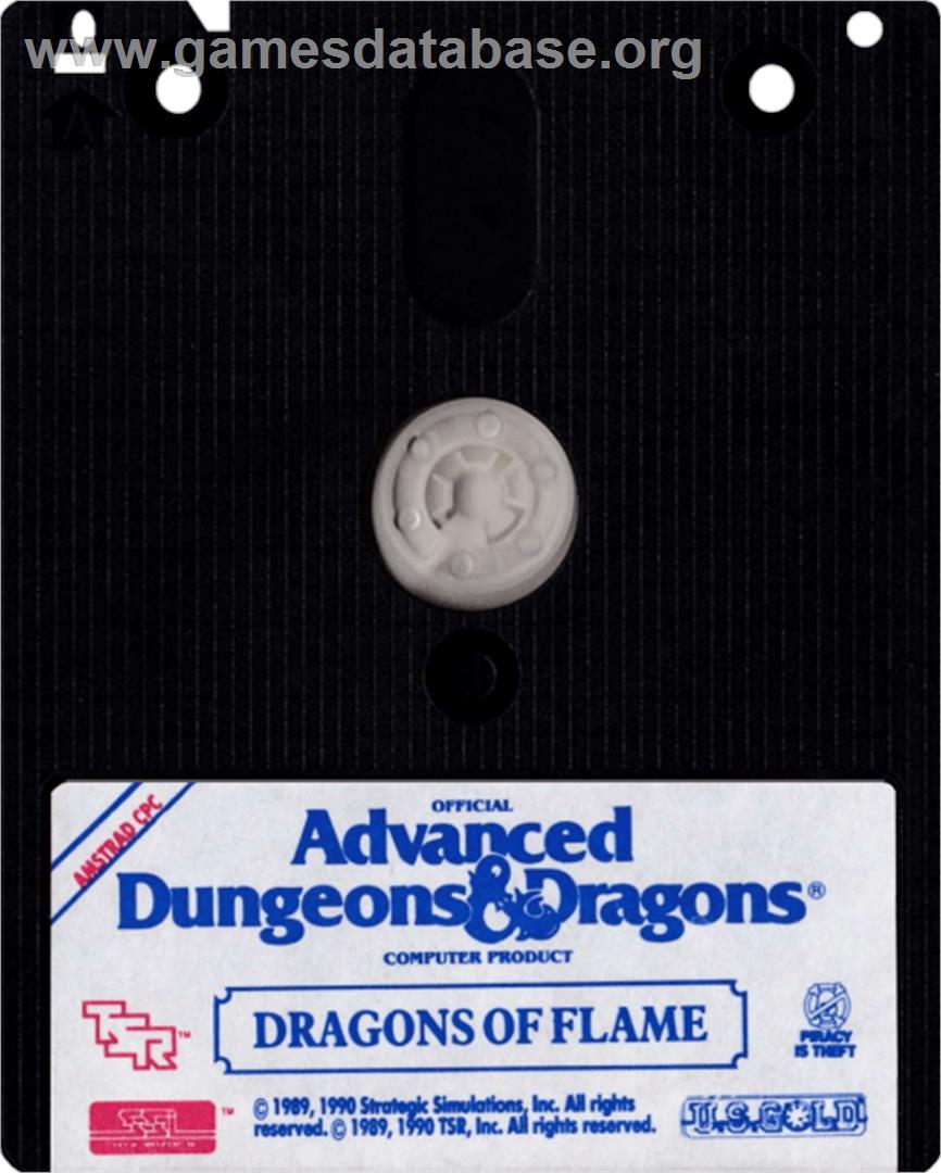 Dragons of Flame - Amstrad CPC - Artwork - Cartridge