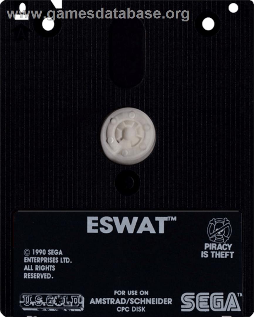 E-SWAT: Cyber Police - Amstrad CPC - Artwork - Cartridge