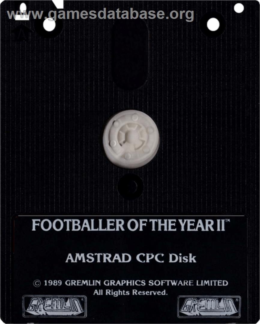 Footballer of the Year 2 - Amstrad CPC - Artwork - Cartridge
