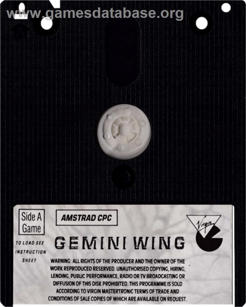 Gemini Wing - Amstrad CPC - Artwork - Cartridge