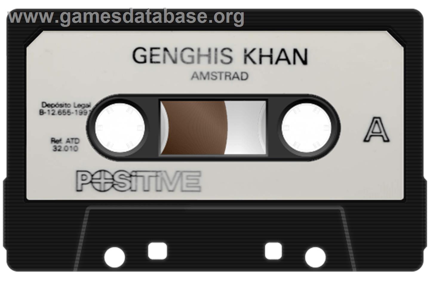 Genghis Khan - Amstrad CPC - Artwork - Cartridge
