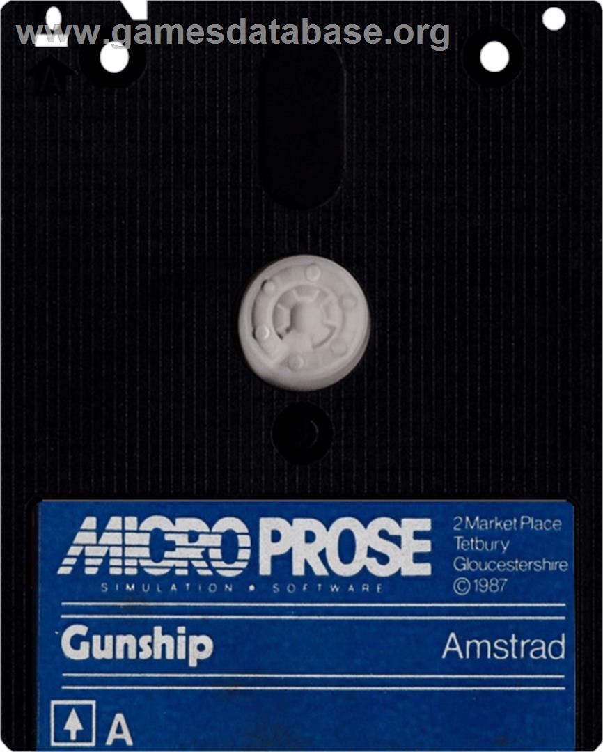 Gunship - Amstrad CPC - Artwork - Cartridge