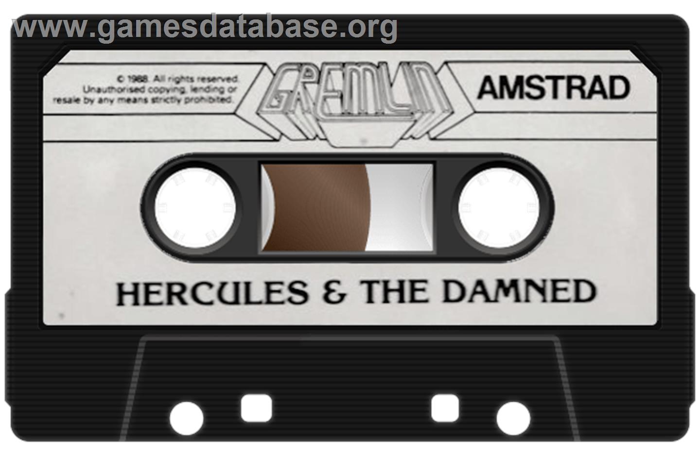 Hercules: Slayer of the Damned - Amstrad CPC - Artwork - Cartridge