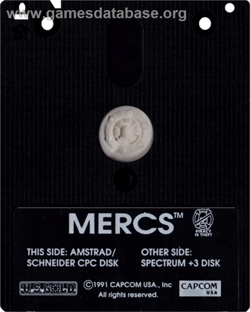 Mercs - Amstrad CPC - Artwork - Cartridge