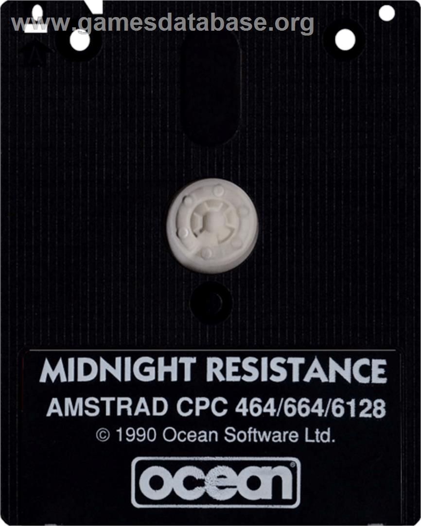 Midnight Resistance - Amstrad CPC - Artwork - Cartridge