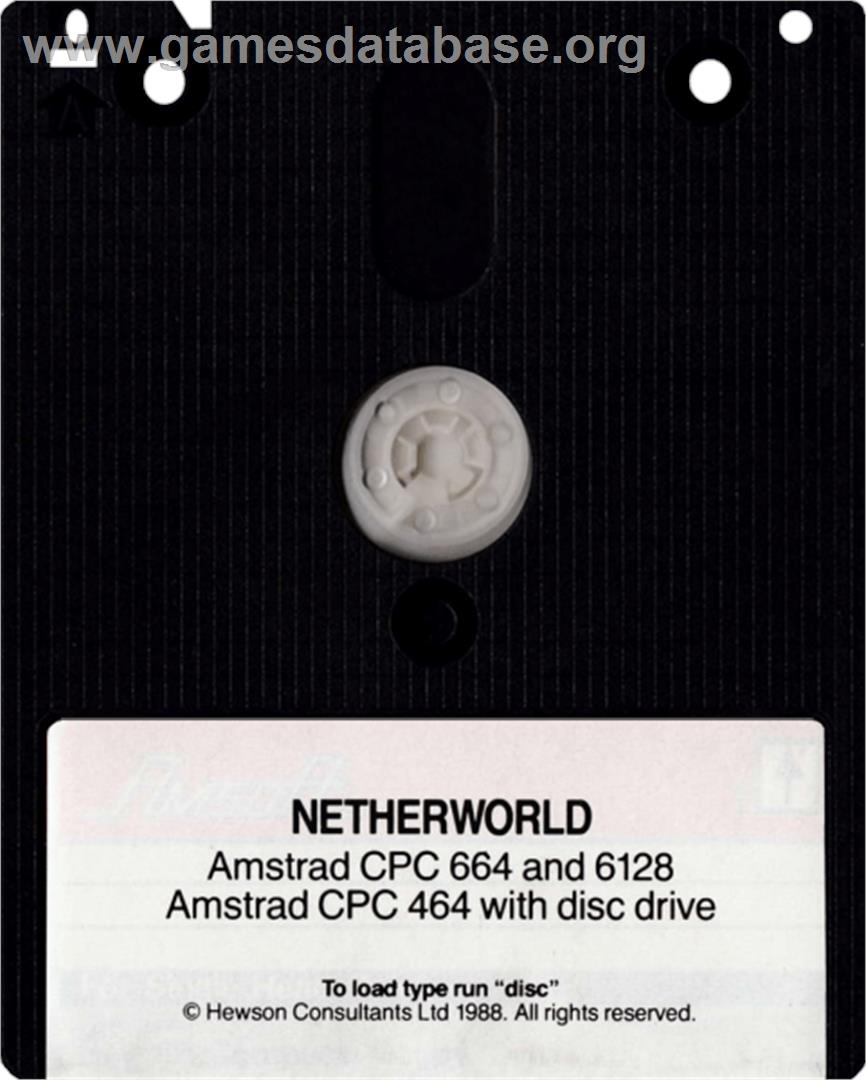 Netherworld - Amstrad CPC - Artwork - Cartridge