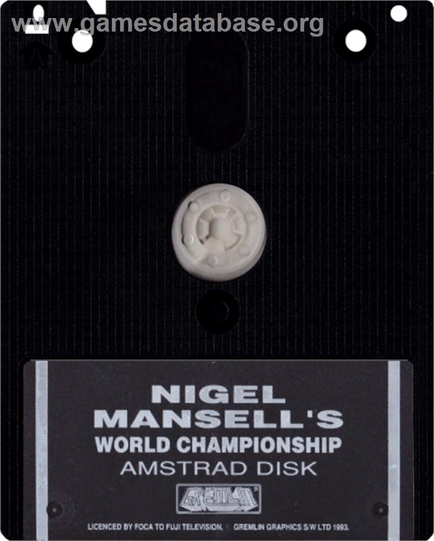 Nigel Mansell's World Championship - Amstrad CPC - Artwork - Cartridge