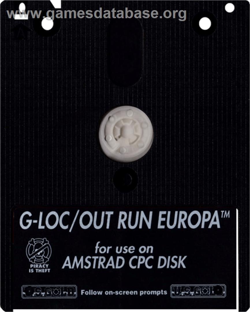 Out Run Europa - Amstrad CPC - Artwork - Cartridge