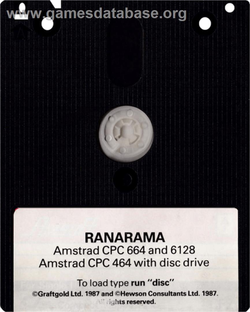 Rana Rama - Amstrad CPC - Artwork - Cartridge