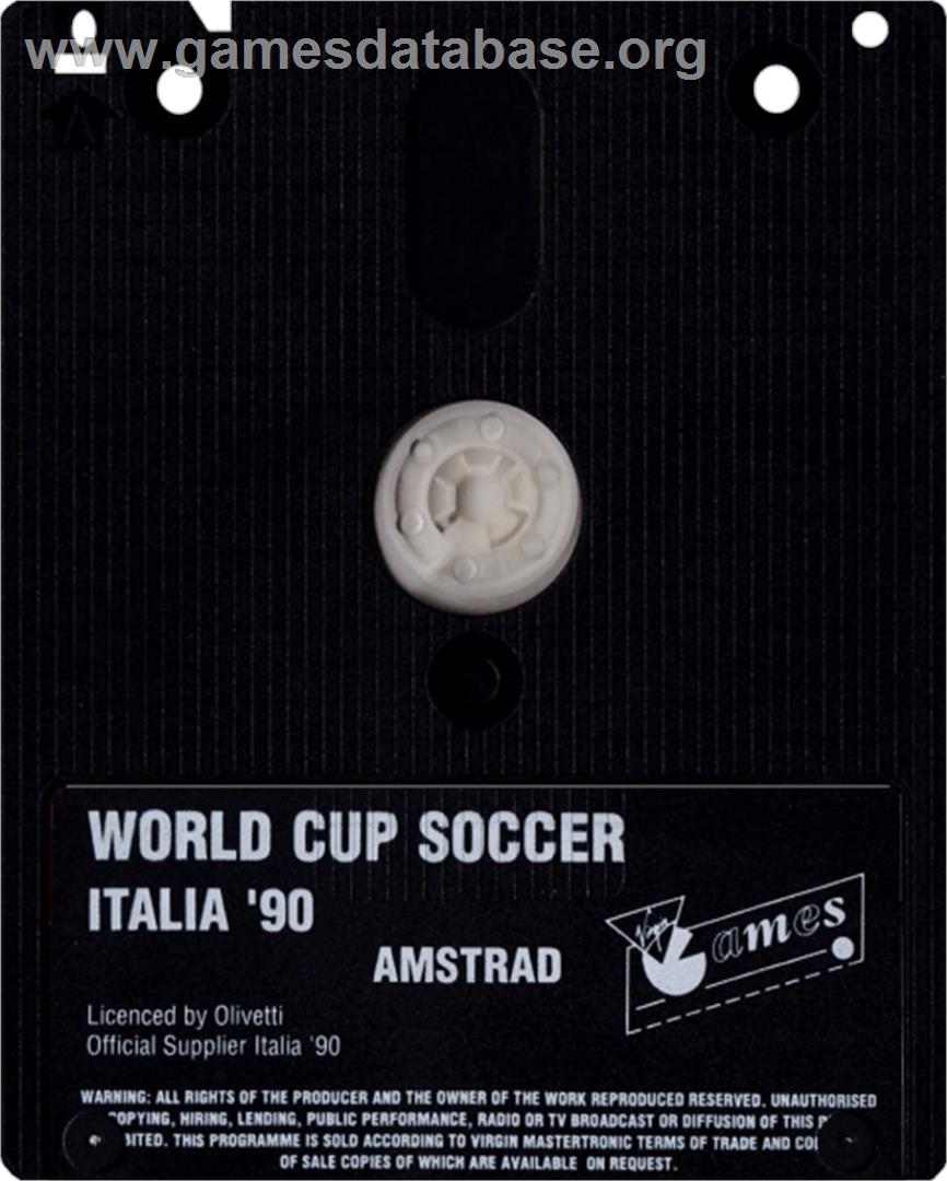 Rick Davis' World Trophy Soccer - Amstrad CPC - Artwork - Cartridge