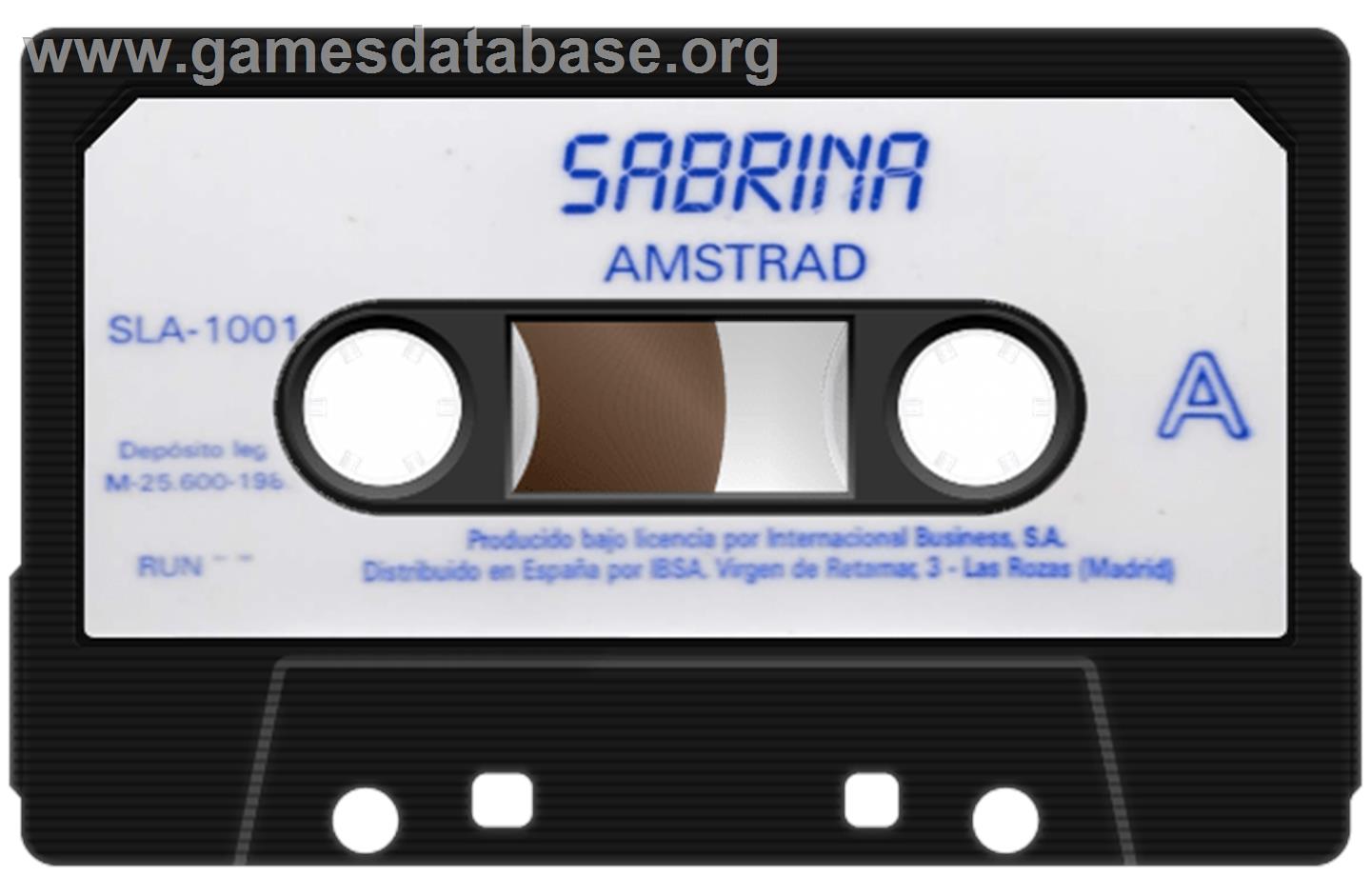 Sabrina - Amstrad CPC - Artwork - Cartridge